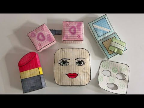 [☁️Paper diy☁️] Roblox Skincare Baddies Squishy✨ASMR | Tutorial | Satisfying | Papercraft | 로블록스