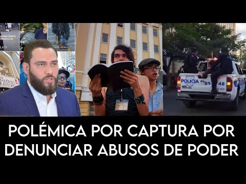 ¡WOOW , LO CAPTURARON POR HACER DENUNCIAS CONTRA AUTORIDADES EN CENTRO HISTÓRICO DE SAN SALVADOR!