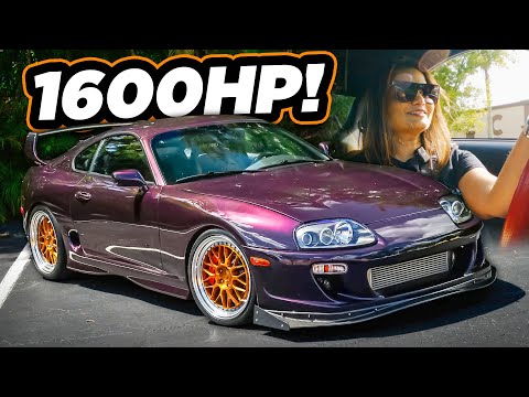 MOM Drives 1600HP Supra! (The MOST INSANE JDM Car Collection - Drag Int)