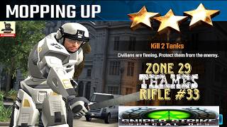 Campaign Zone 29 Thames Mopping Up Rifle mission #33 Sniper strike : special ops