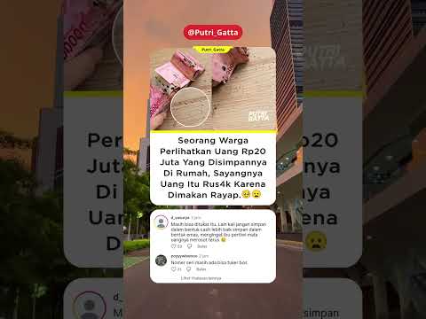 Sayang Banget, Uang Rp20 Juta Malah Dimakan Rayap 🥺 #shorts #beritaviral #shortsviral