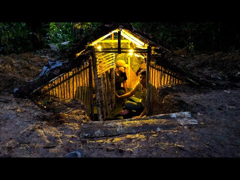 camping hujan deras disertai kilat dan guruh , Membangun Tempat Perlindungan Bawah Tanah yang hangat