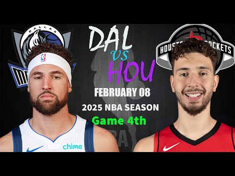 Dallas Mavericks vs Houston Rockets 4th QTR Game Highlights | NBA Season Feb 08, 2025