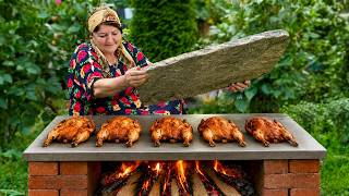 Grandma's Honey Chicken Under a Stone - Better Than You Imagine!