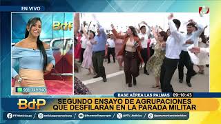 Se realiza segundo ensayo de agrupaciones de danzas que desfilarán en la Parada Militar