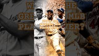 Who's the greatest MLB player ever? #baseball #ohtani #mlb #baseballhistory Willie Mays Hank Aaron