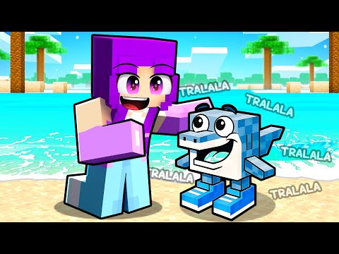 Minecraft'ta Bebek TRALALERO TRALALA'yı Evlat Edindik!
