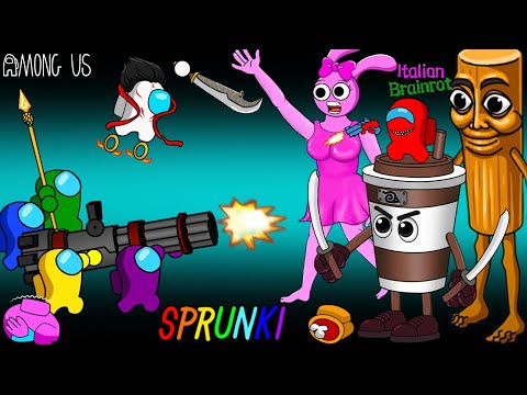 어몽어스 Among Us Vs.Sprunki & Brainrot ANIMATION
