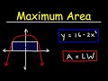 Maximizing Area of Inscribed Rectangle