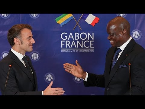 YouTube video thumbnail: French President Emmanuel Macron Continues his African Tour in Libreville