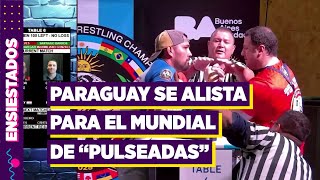 Luchas de brazos: competidores se alistan para representar a Paraguay en Bulgaria