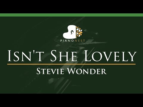 Stevie Wonder – Isn’t She Lovely – LOWER Key (Piano Karaoke / Sing Along)