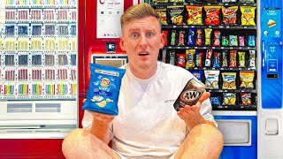 ONLY Eating Vending Machine Foods for 24 Hours!