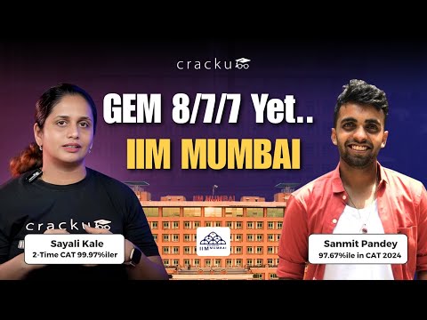 From 8/7/7 GEM Profile to IIM Mumbai | Sanmit Pandey's Inspiring CAT Journey ft. Sayali Ma'am