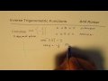 Trigonometric Functions and Inverses