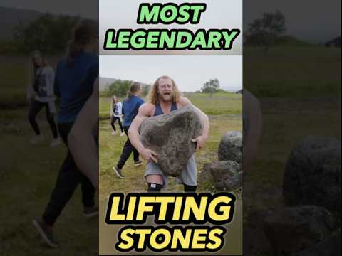 Only The Strongest Can Lift These Stones 🤯 #gym #strongman #bodybuilding
