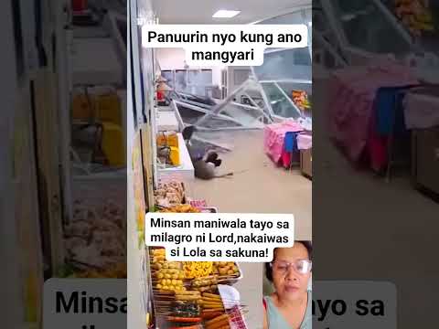 Mabuti nalang nakaligtas si lola #viralvideo #shorts #viral