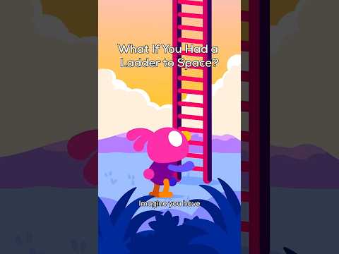 Let's Climb a Ladder to Space – Will We Float or Fall? #shorts