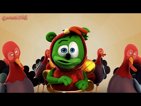 SLOOOOOWWWW & MONSTER VOICE Gummibär REQUES VIDOE Turkey Dance THANKSGIVING GUMMY BEAR SONG