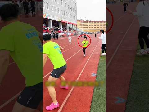 athlete dad won school race easily #shortsvideo