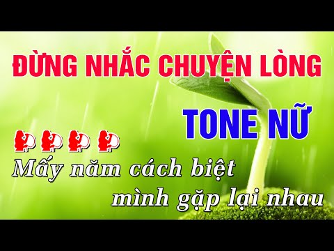 Đừng Nhắc Chuyện Lòng Karaoke Tone Nữ (Am) Nhạc Sống | Trung Hiếu Karaoke