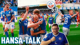 VERSÖHNLICHER Abschluss im OSTSEESTADION 💙🤍❤️ | Hansa Rostock - Stuttgart II 5:3 (3:1) | HANSA-TALK