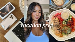 VACATION PREP: getting a balayage, sephora + ulta haul, nails