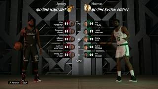 NBA 2K26 - Miami Heat @ Boston Celtics - All-Time Teams Round 2 Game 1