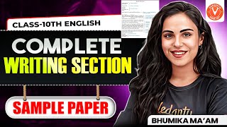 Ace Your Writing Skills! 🔥 Full Sample Paper Writing Section Explained | Class 10 | Bhumika Mam