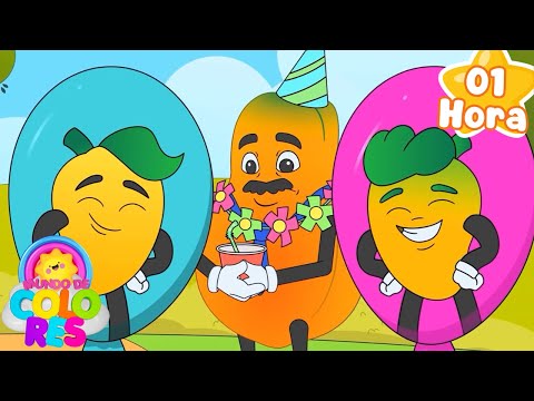 Diversión para Niños 🎨🎵01 HORA | Mundo de Colores🎵🎶