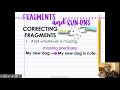 Exploring Fragments and Run-Ons