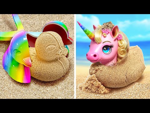 🦄🏖️ Petualangan Pantai Unicorn: Gadget Ajaib & Trik Kerajinan yang Tidak Akan Anda Percayai! ✨