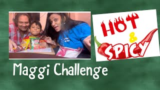 Hot & Spicy 🌶️ Maggi Challenge 🥵 #foodvlog #maggichallenge #funchallenge #vlogs #youtubechannelgrow