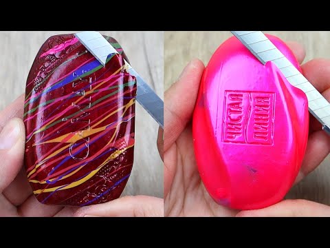 Relaxing Soap Cutting ASMR. Satisfying Soap and lipstick cutting. Corte de jabón - 944