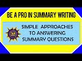 Summary Writing Techniques and Best Practices
