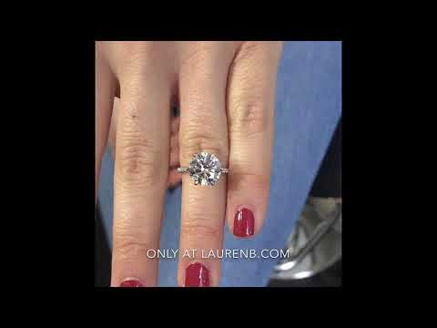 3.5 ct Round Diamond Six-Prong Engagement Ring