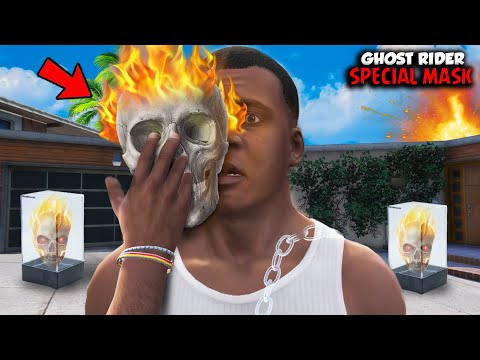 Franklin Wears Ghost Rider Special Mask To change into Ghost Rider In GTA 5 Telugu | #gta5