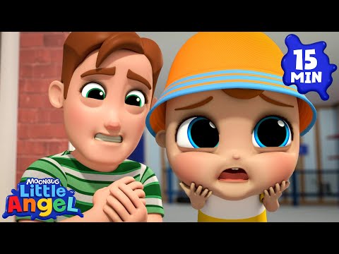 Super Daddy Song! 😱 | Little Angel 😇 | 🔤 Subtitled Sing Along Songs 🔤 | Cartoons for Kids