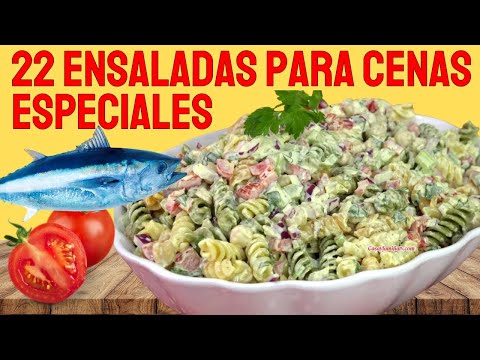 22 ENSALADAS Irresistibles para CENAS ESPECIALES: Transforma tus Comidas FÁCILES y RÁPIDAS