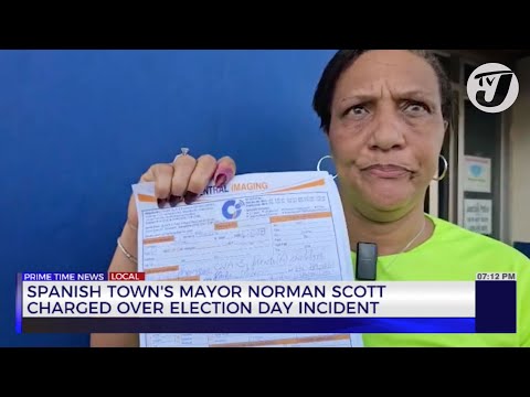 YouTube video thumbnail: Spanish Town's Mayor Norman Scott Charged Over Election Day Incident