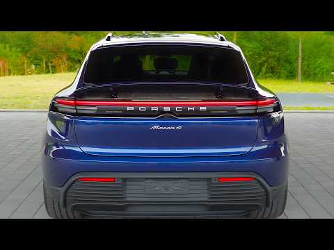 2025 Blue Porsche Macan Electric 4 - Interior and Exterior Walkaround 4K