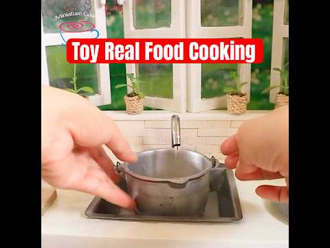 TOY REAL FOOD COOKING | Chinese Recipe  #miniaturecusina #shortvideo #asmrsounds