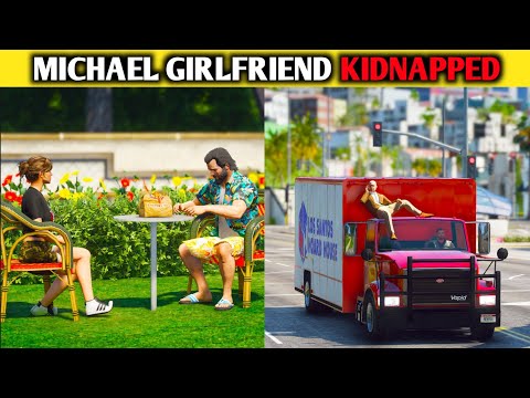 GTA V MICHAEL SAVING GIRLFRIEND 😯| #shortsyoutubeshorts​ #shorts​ #gta5