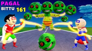 Pagal Bittu Sittu  | Chirkut Monster vs Superhero Cartoon | Superhero Wala Cartoon | Catoon Video