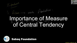 Importance of Measure of Central Tendency