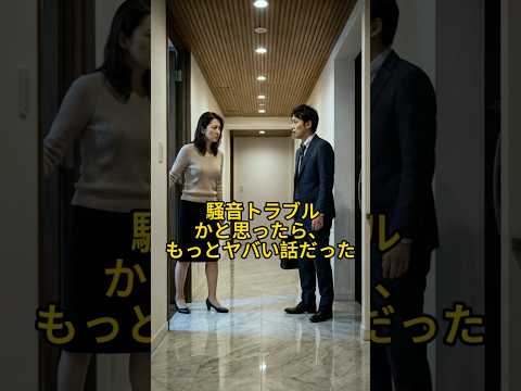 騒音トラブルかと思ったら、もっとヤバい話だった