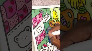 Cozy Little Corner Laundry Short #asmr #art #coloringbook