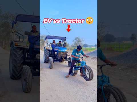 Kya EV Monster Bike Tractor ko Kheench Payegi? 😱 | EV Monster vs Tractor