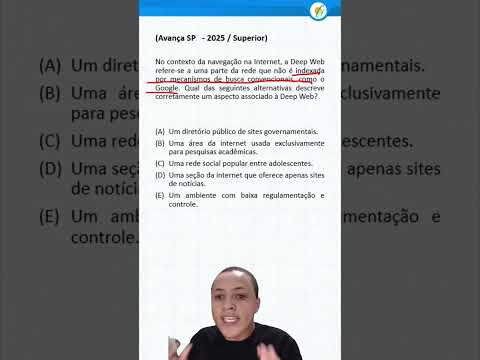 QUESTÃO DE CONCURSO 2025 - INTERNET (AVANÇA SP)