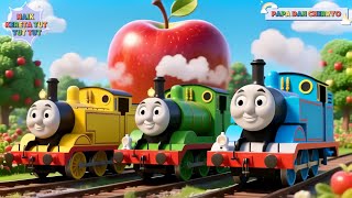 Naik Kereta Tut Tut Tut | Lagu Kereta Api Tema Buah dan Hewan Lucu | Lagu Anak Anak